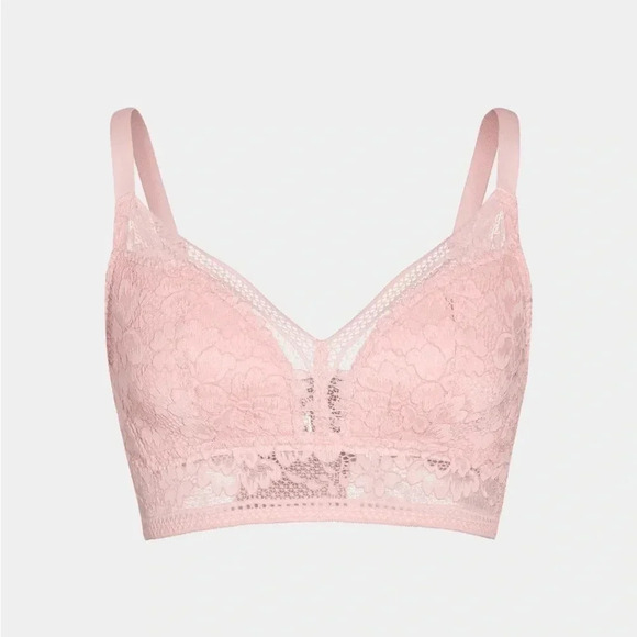 knix Other - Knix Lace Longline Bra in rose water